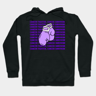 Purple Cancer Fighter, Cancer Survivor Hoodie